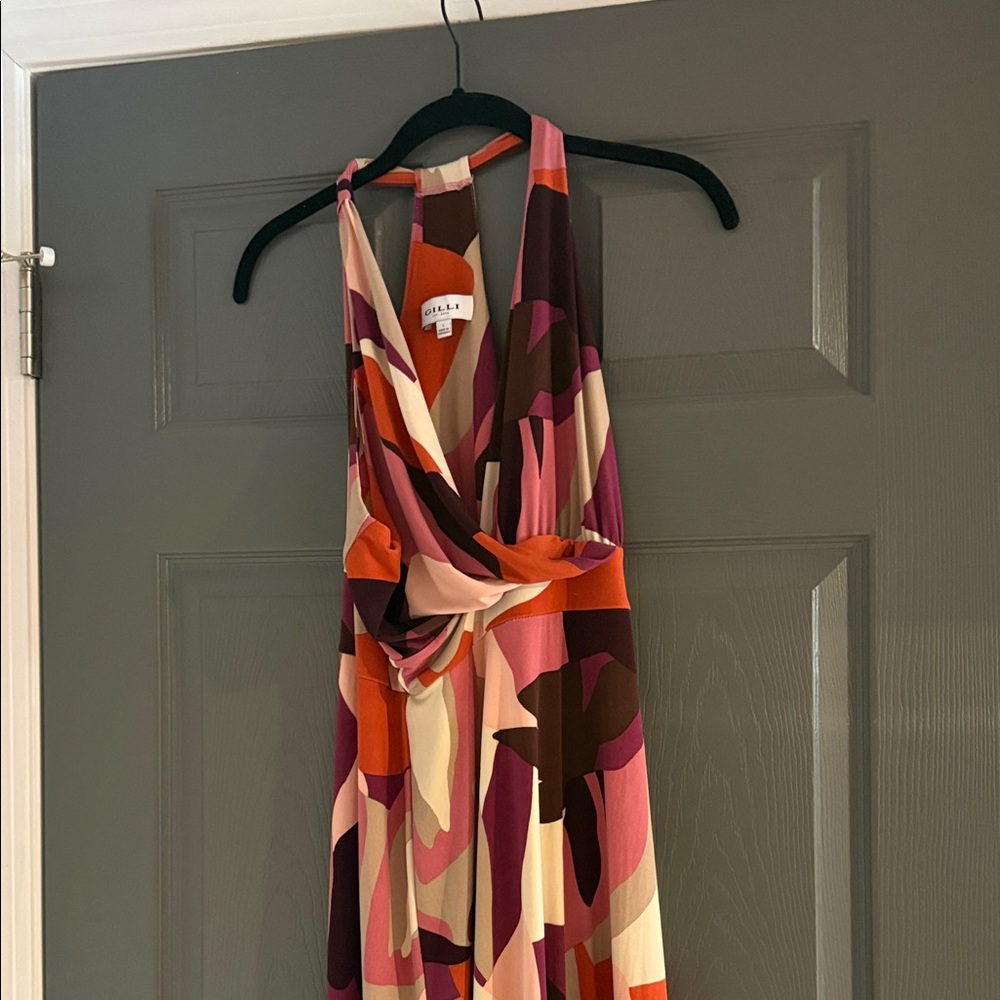 Gilli  Vibrant  Dress in Pink and Orange